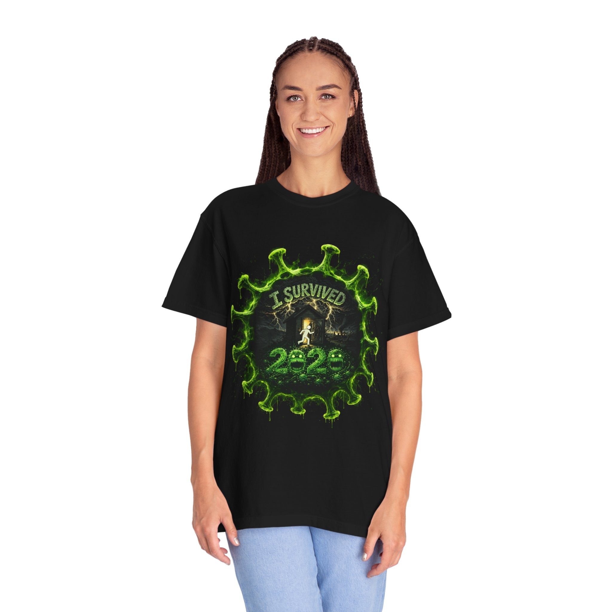 I Survived 2020 — Director's Cut S1:E5 "Delivery Doomsday" | Pandemic Edition Unisex Garment-Dyed T-shirt