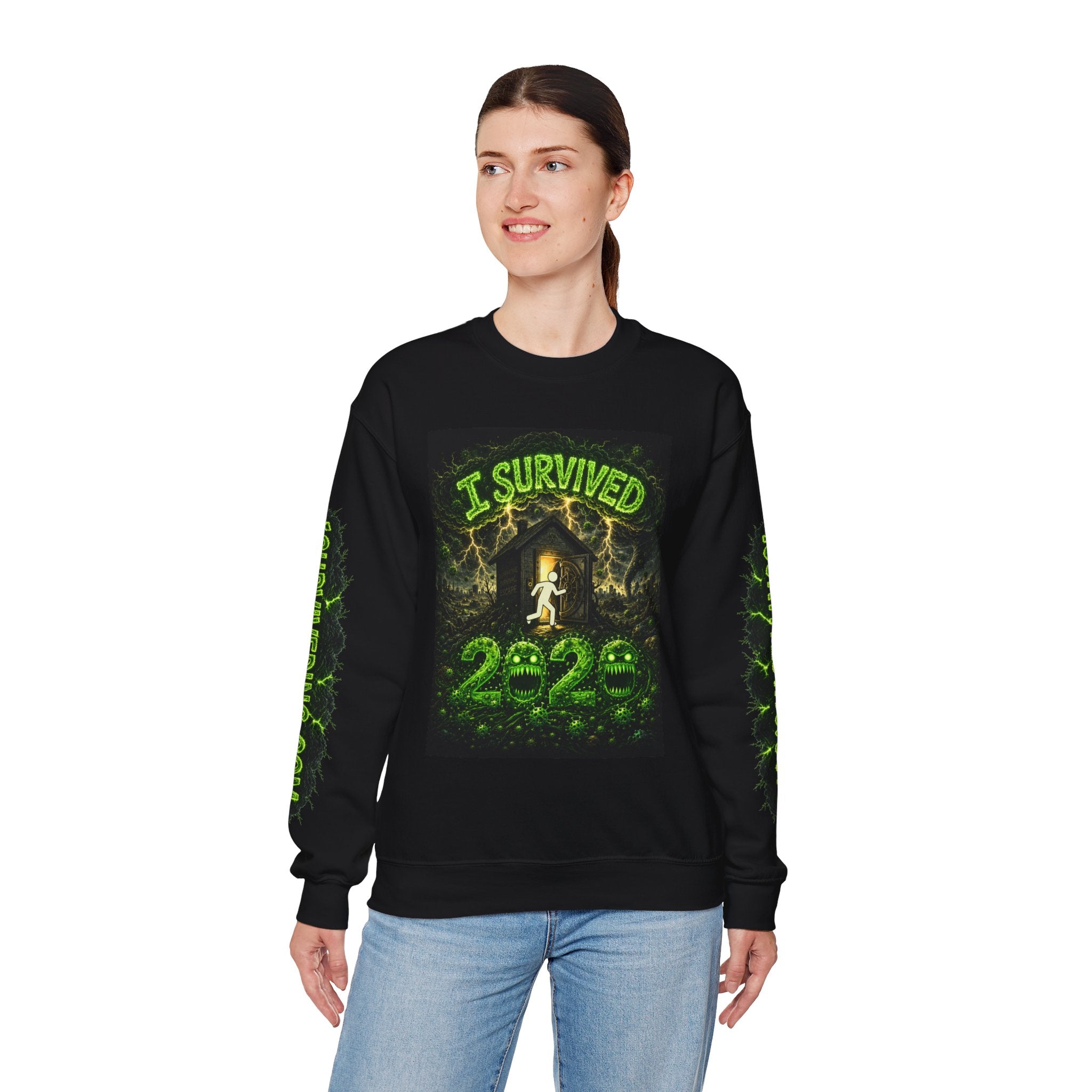 I Survived 2020 — PANDEMIC S1:E5: "Delivery Doomsday" Unisex Heavy Blend™ Crewneck Sweatshirt