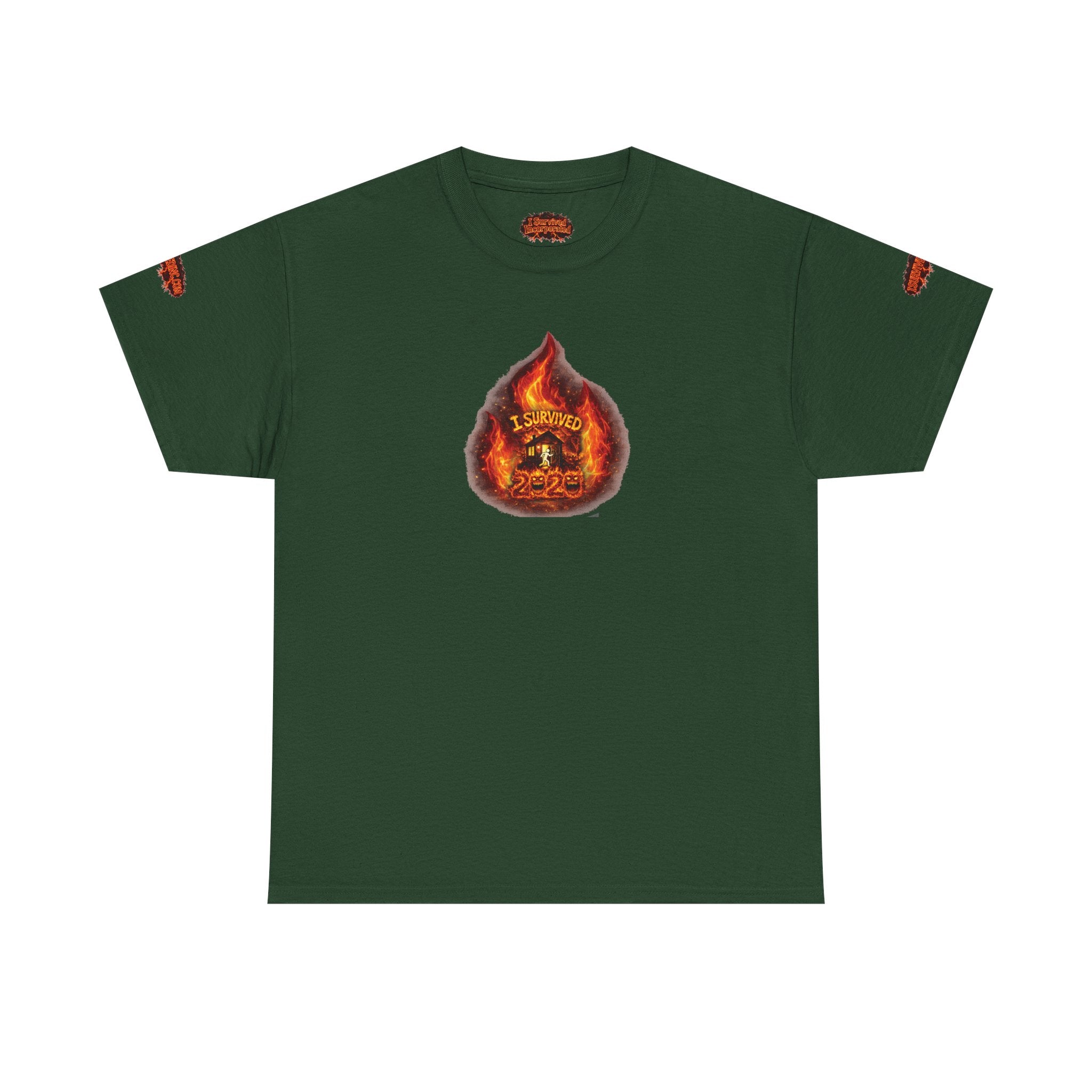 I Survived 2020 —  WILDFIRES S2:E4: Director's Cut Special Edition "Western U.S. Wildfire Season" Memorial Unisex Heavy Cotton Tee