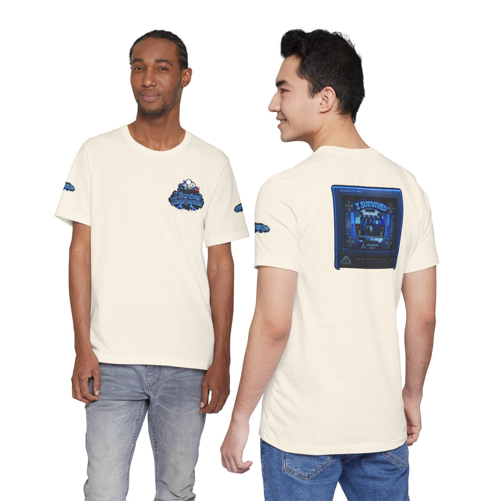 I Survived 2020 — "Please Stand By" Test Pattern Tee Lockdown Special Edition Summer Exclusive Unisex Jersey Short Sleeve Tee