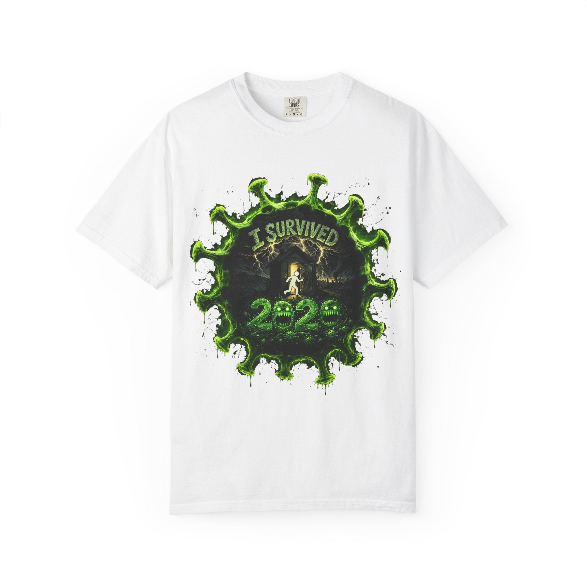 I Survived 2020 — Director's Cut S1:E3 "The Jab!" | Pandemic Edition Unisex Garment-Dyed T-shirt