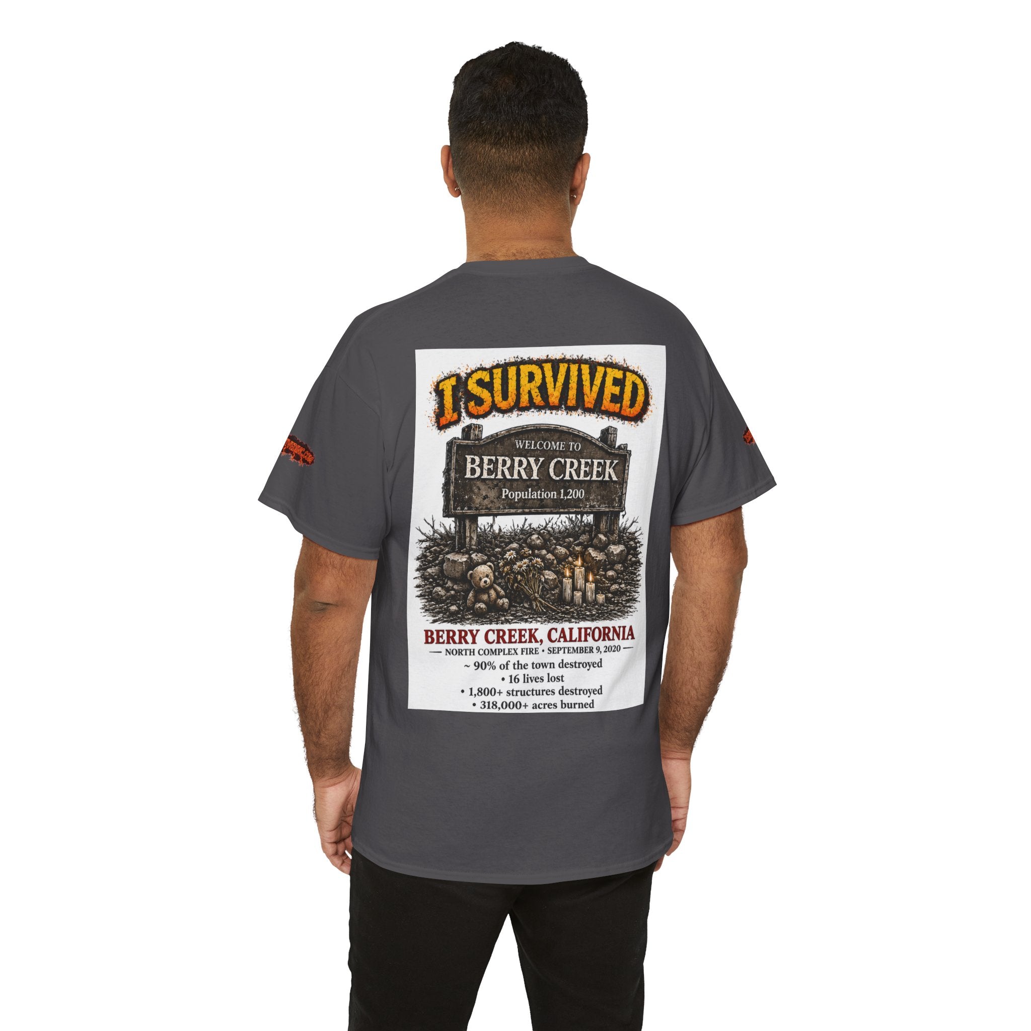I Survived 2020 — S2:E1 "Berry Creek" | Wildfire Edition Memorial Unisex Heavy Cotton Tee (SPECIAL EDITION)