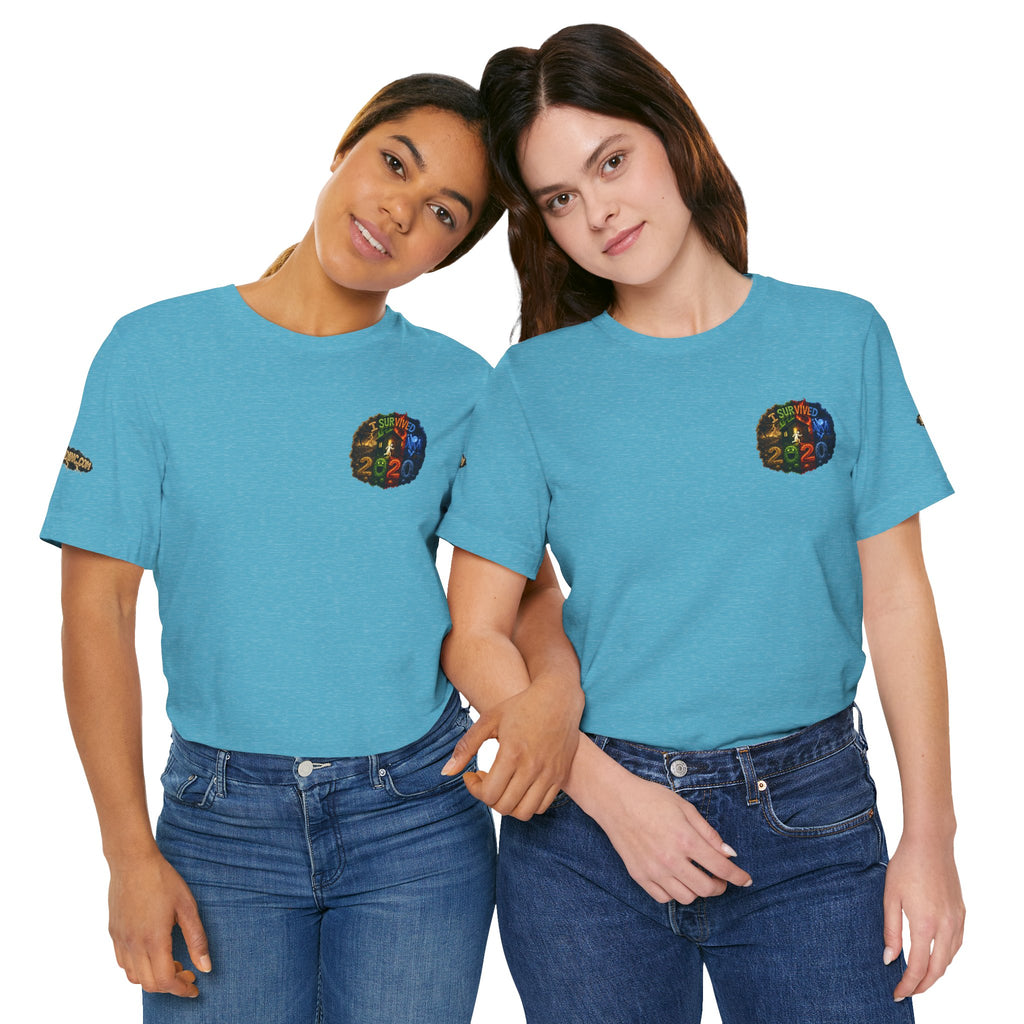 I Survived 2020 — "No Signal" Test Pattern Tee Alien Broadcast Finale Summer Premiere Unisex Jersey Short Sleeve Tee