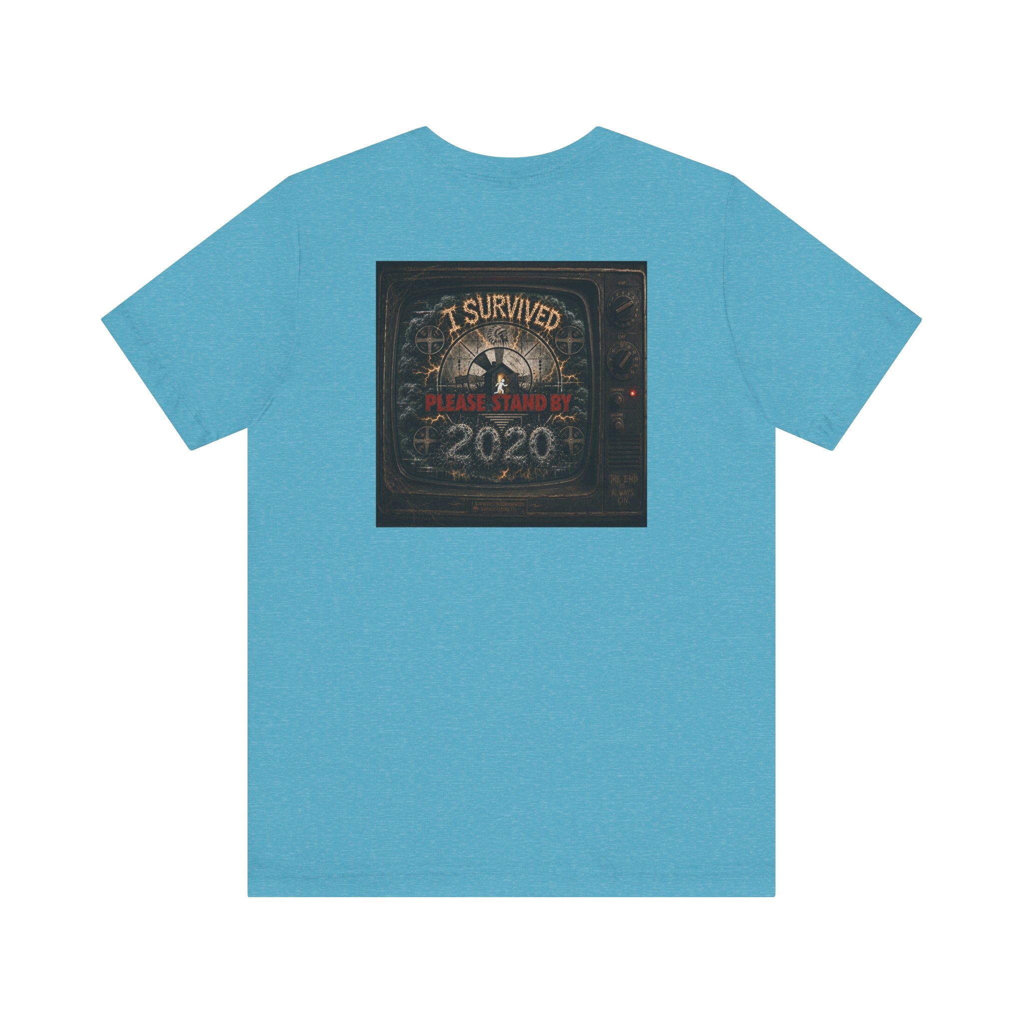 I Survived 2020 — "Please Stand By" Test Pattern Tee Summer Premier Unisex Jersey Short Sleeve Tee