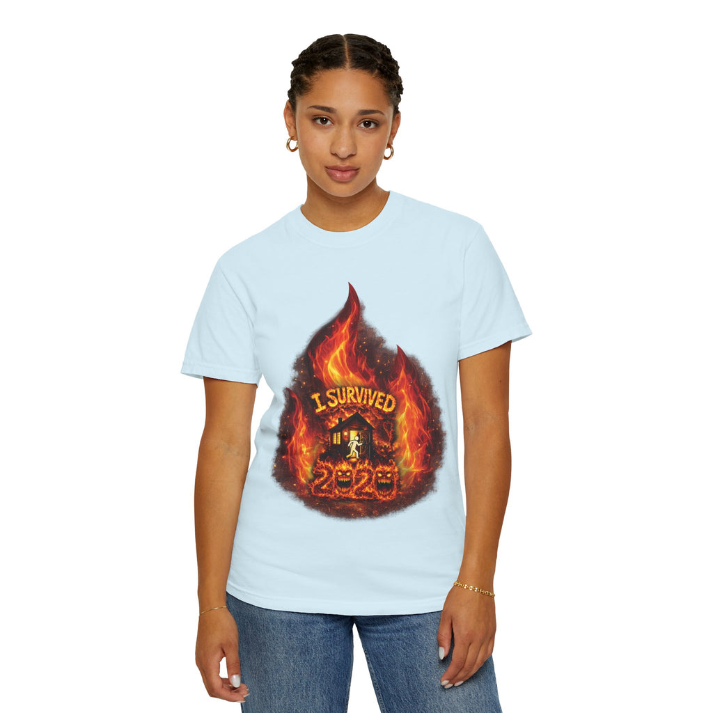 I Survived 2020 — Director's Cut S2:E1 "Berry Creek" | Wildfire Edition Memorial Unisex Garment-Dyed T-shirt