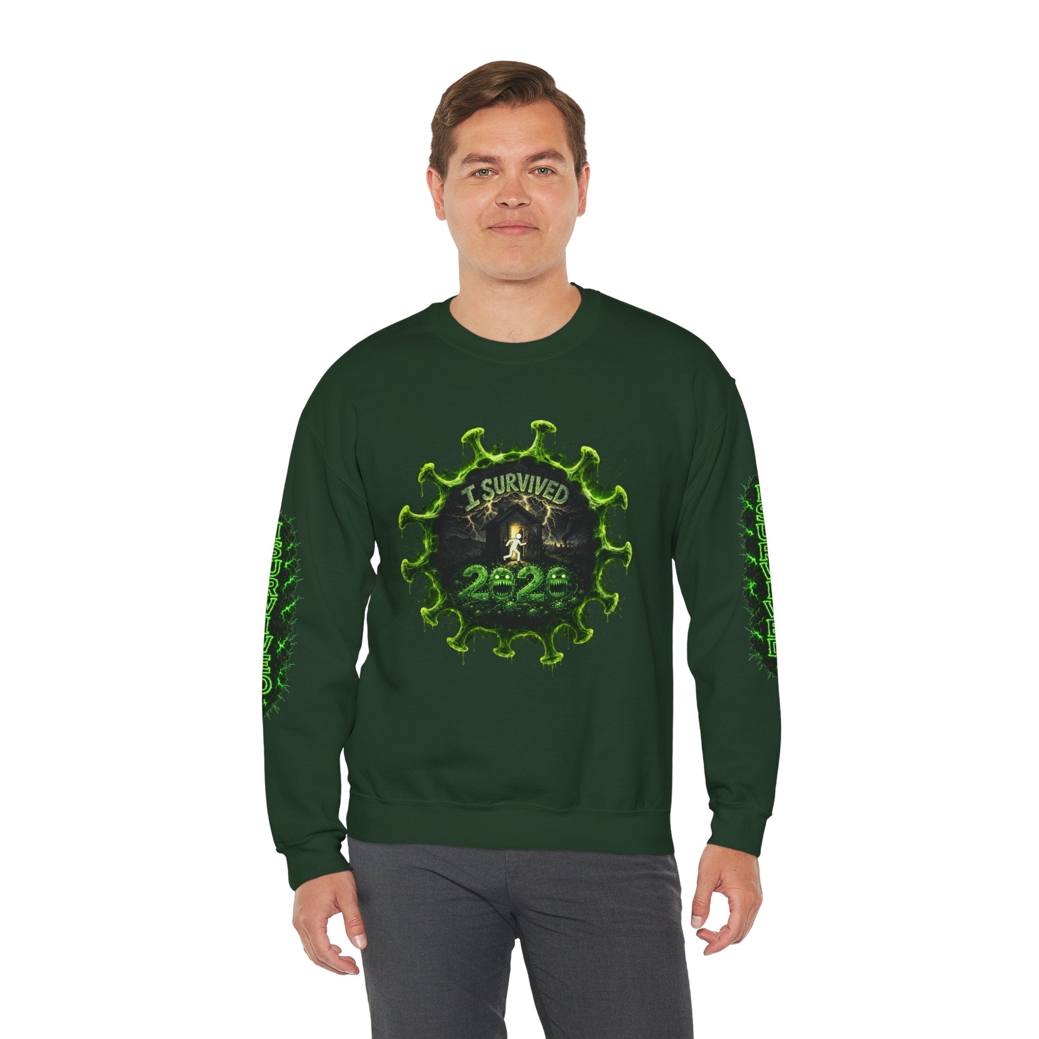 I Survived 2020 — Director's Cut S1:E5 "Delivery Doomsday" | Pandemic Edition Unisex Heavy Blend™ Crewneck Sweatshirt
