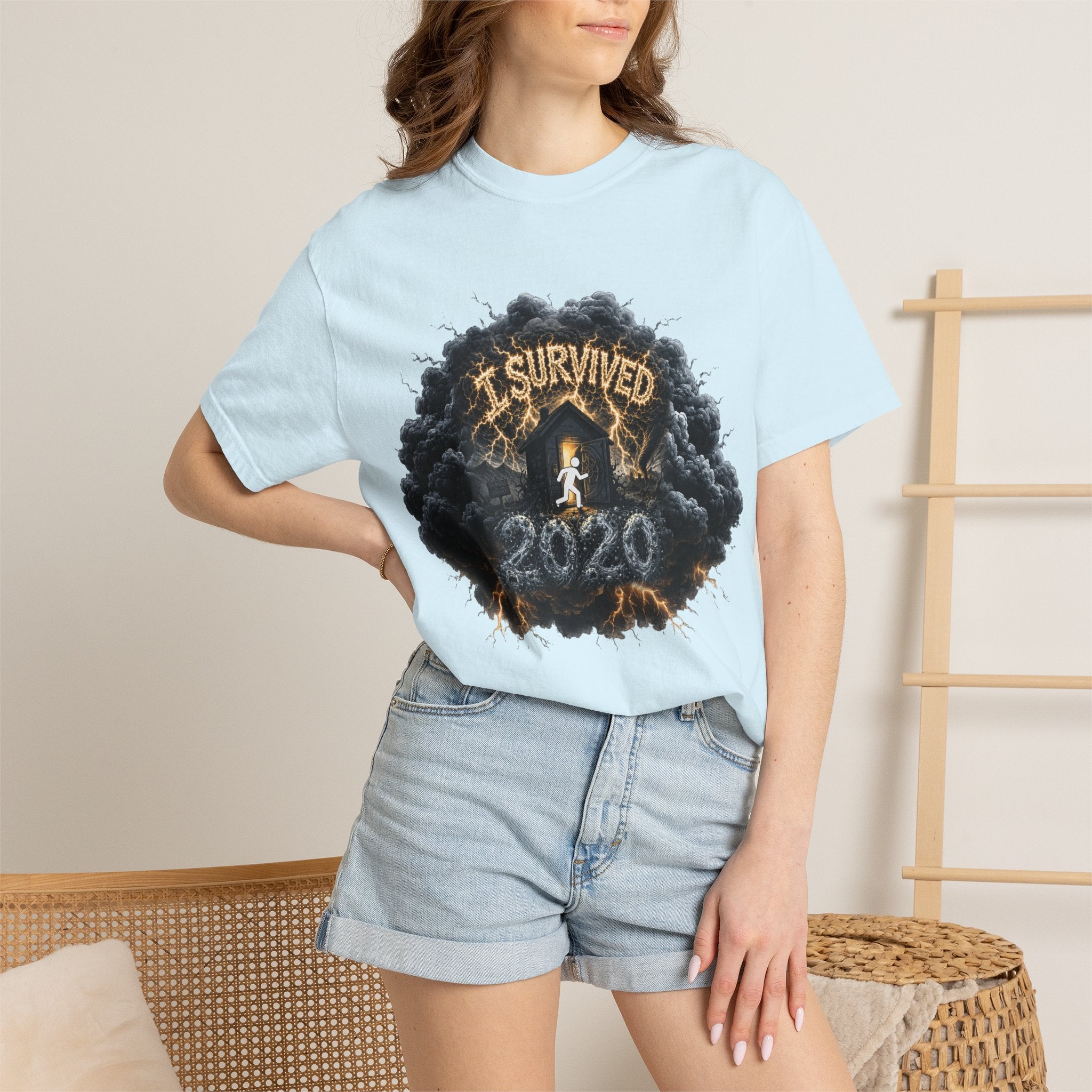I Survived 2020 — Director's Cut Original Design Teaser Tee | Season 1 Premiere Drop Unisex Garment-Dyed T-shirt