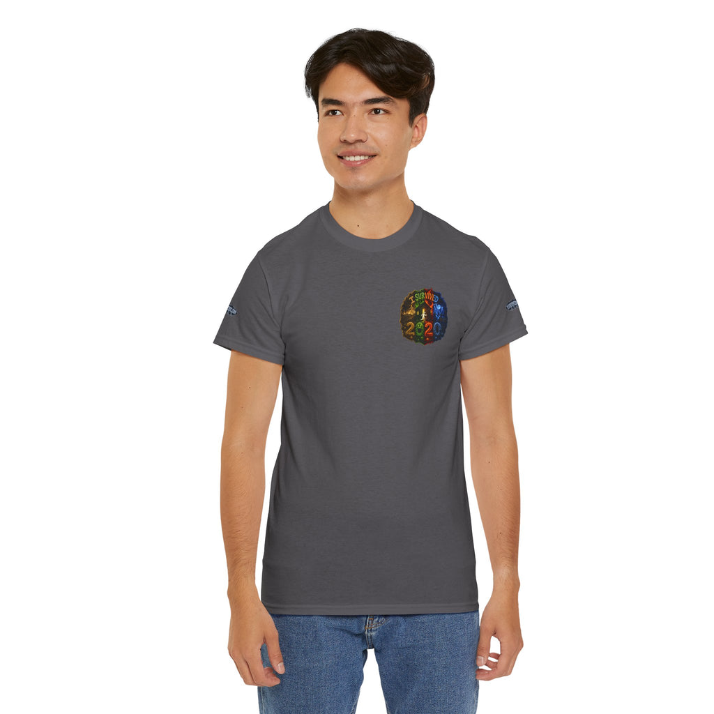 I Survived 2020 — "No Signal" Test Pattern Tee Alien Broadcast Finale Special Edition Summer Premiere Unisex Heavy Cotton Tee
